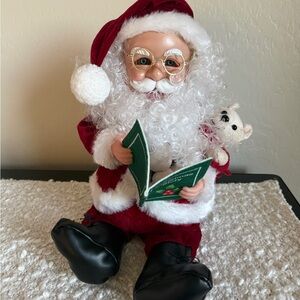 Festive Animated 14” Santa Claus